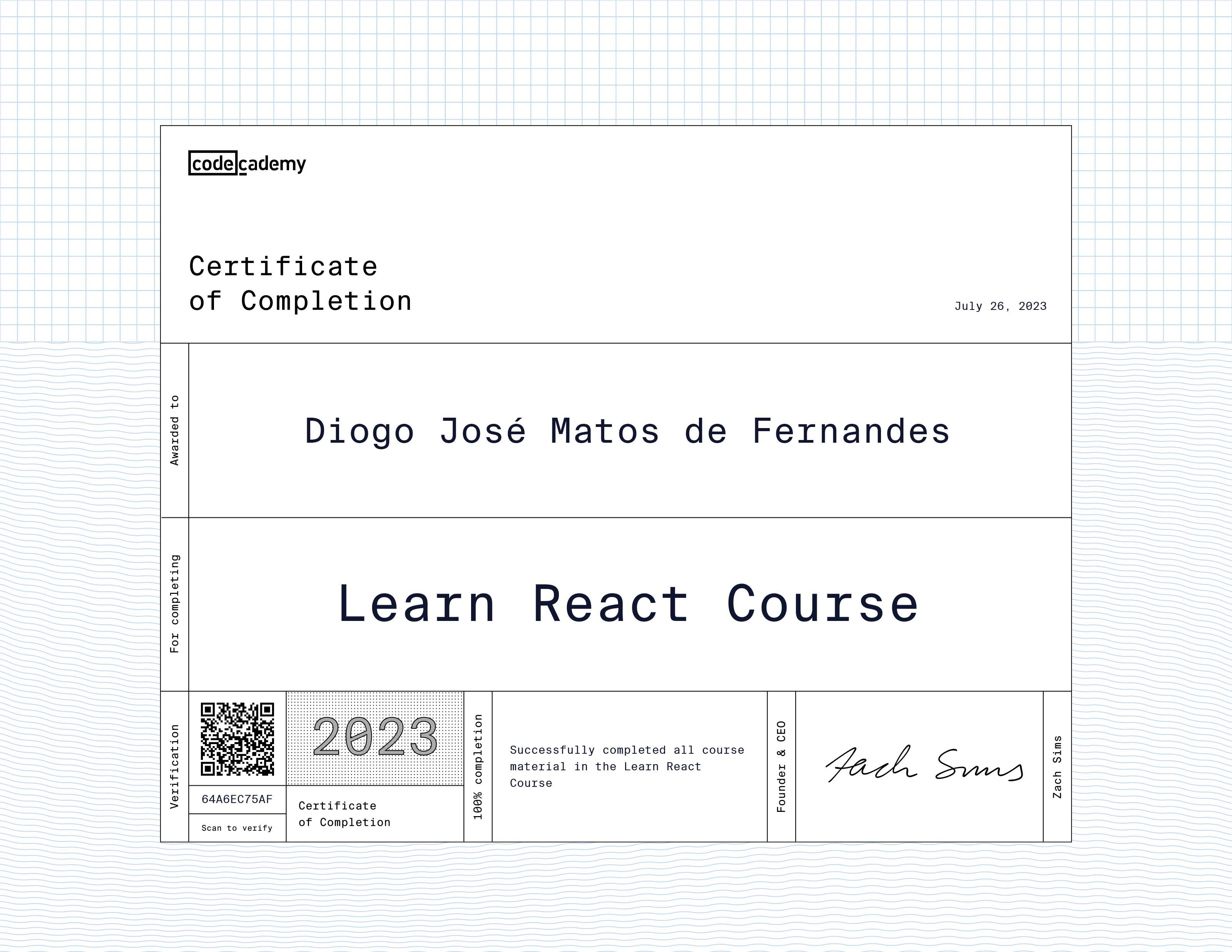 React